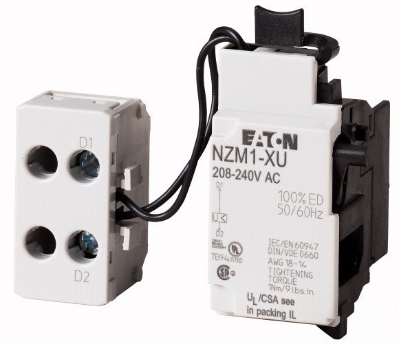 NZM1-XU480-525AC Расцепитель минимального напряжения , 480 - 525В AC 259446 Eaton за 5 612,40 руб. фото 1 — Розетка.ру