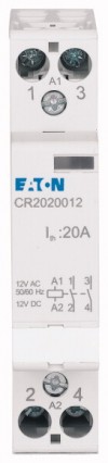 CR2011012 Модульный контактор, 20A, 12V AC/DC, 1НО+1НЗ 193906 Eaton за 1 785,77 руб. фото 2 — Розетка.ру