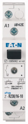 Z-R230/16-01 Установочное реле, 230 V AC, 1НЗ, 16A ICS-R16A230B010 Eaton за 1 043,91 руб. фото 2 — Розетка.ру