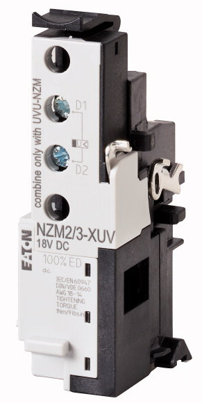 NZM2/3-XUV Расцепитель минимального напряжения для блока задержки 259527 Eaton за 6 353,51 руб. фото 1 — Розетка.ру