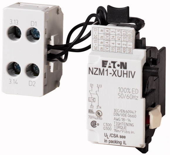 NZM1-XUHIV24AC Расцепитель минимального напряжения , 24В AC , + 2НО доп. контакта 259531 Eaton за 7 214,97 руб. фото 1 — Розетка.ру