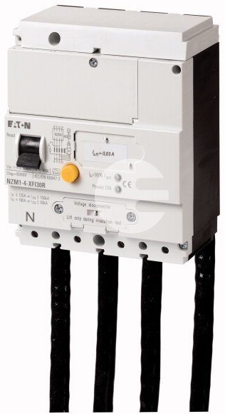 NZM1-4-XFI30R Блок защиты от токов утечки, 30 мА, 4P, установка справа от выключателя 104606 Eaton за 33 094,53 руб. фото 1 — Розетка.ру
