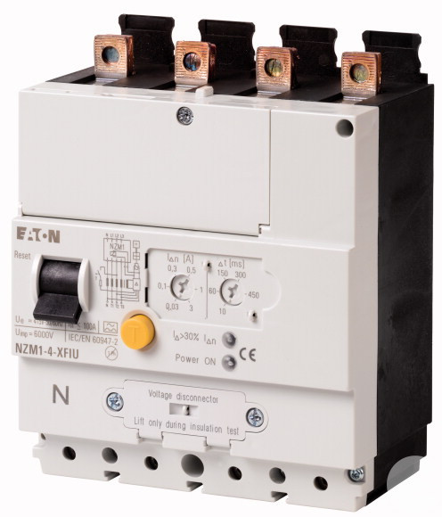 NZM1-4-XFIU Блок защиты от токов утечки, 0:03-3A, 4P, установка снизу выключателя 104614 Eaton за 55 130,80 руб. фото 1 — Розетка.ру