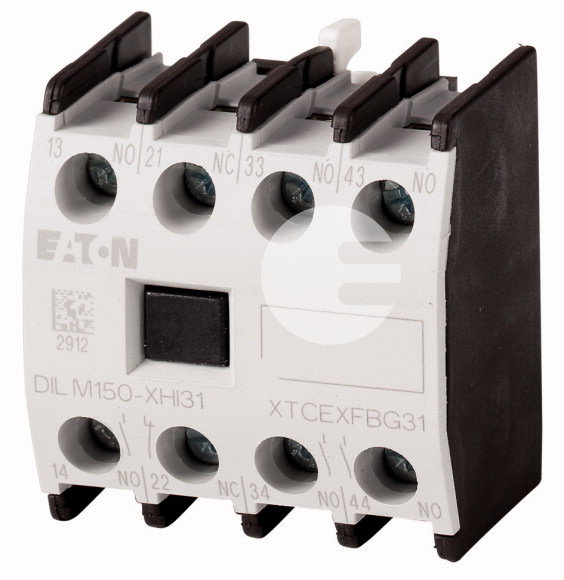DILM150-XHI31 Фронтальный блок вспомогательных контактов, 4 полюса, 3НО+1НЗ, винты, для DILM40-170 277949 Eaton за 665,41 руб. фото 1 — Розетка.ру